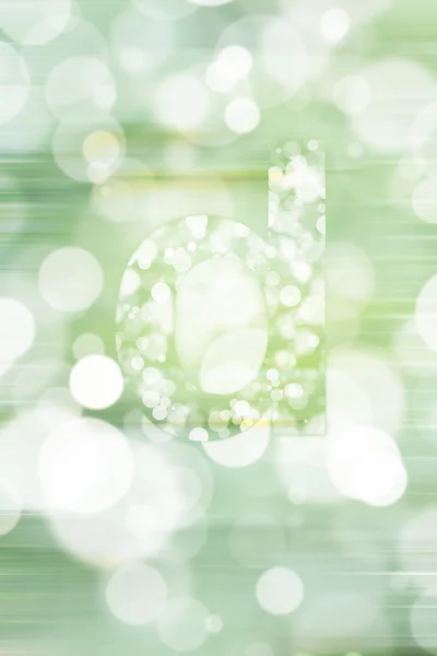 Green bokeh english alphabet background, blured — Stock Photo, Image