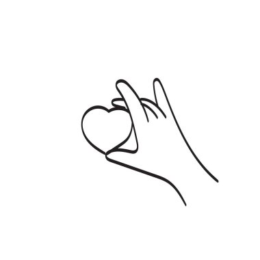 beyaz arkaplanda izole edilmiş kalp illüstrasyon vektörü