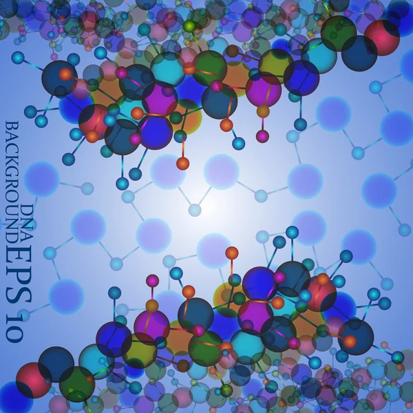 Molécule DNA.Résumé de fond — Image vectorielle