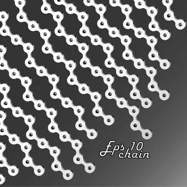 Bicycle chain — Stock Vector