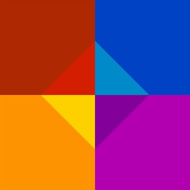 Renkli geometrik tasarım. Moda tarzıyla parlak bir arkaplan. Vektör