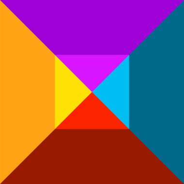 Renkli geometrik tasarım. Moda tarzıyla parlak bir arkaplan. Vektör