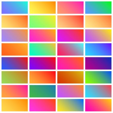 Tasarımınız için renk tonlu fayanslar. Renk paletinin vektör kümesi