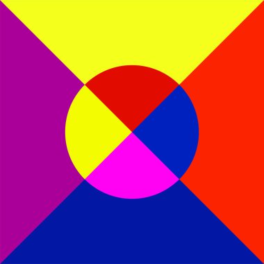 Renkli geometrik tasarım. Moda tarzıyla parlak bir arkaplan. Vektör