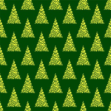 Dairelerden oluşan noel ağacıyla kusursuz bir desen