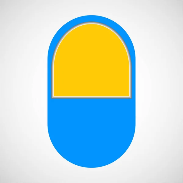 Medikamentensymbol Medikamentensymbol Apothekensymbol Gesundheitstablette Vektorillustration — Stockvektor