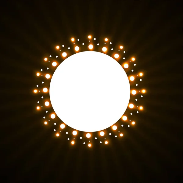 Meio-tom brilhando círculos pontilhados. Pontos em forma circular. Logotipo do vector — Vetor de Stock