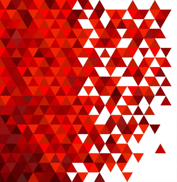 Fondo geométrico abstracto con triángulos rojos. Textura geométrica. Ilustración vectorial. Eps 10 — Vector de stock