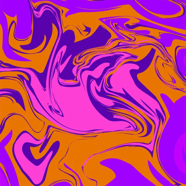 Абстрактные Футуристические Спирали Разноцветных Волн Яркий Разноцветный Фон — стоковый вектор