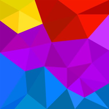 Abstract colorful geometric background of triangles. Vector illustrator