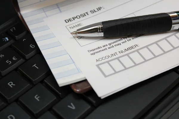 Deposit slip — Stock Photo, Image