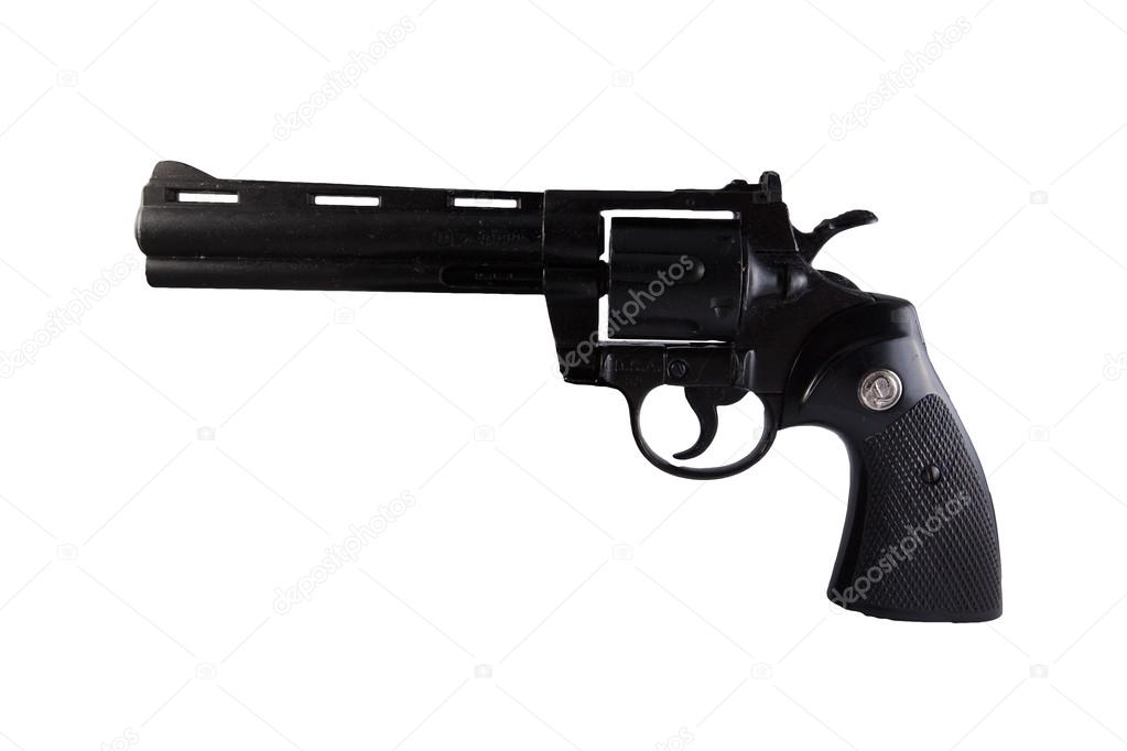 a black magnum 357 Revolver