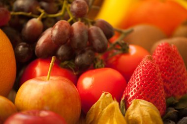 meyve çilek önünde sürü