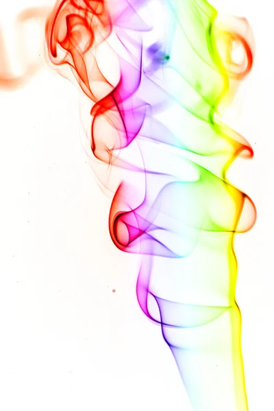 Hermoso humo del arco iris — Foto de Stock