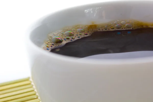 Vit kopp med snabbkaffe — Stockfoto