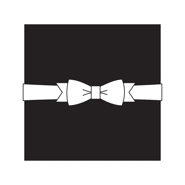 Boîte noire et arc blanc — Image vectorielle