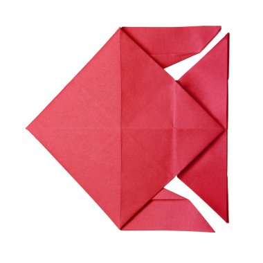 Origami kırmızı balık 