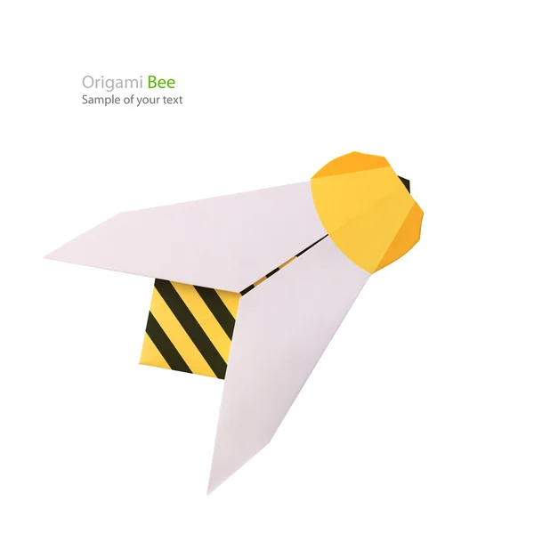 Origami paper bee — Stock Photo, Image