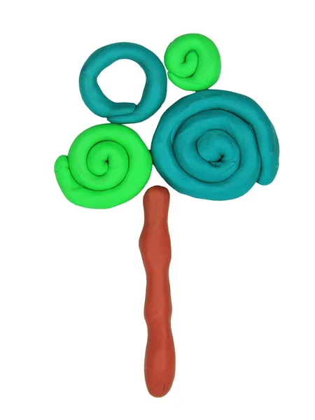 Plasticine tree — Stock Photo, Image