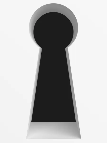 3d keyhole — Stock Photo, Image