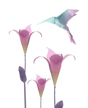 Origami sinek kuşu