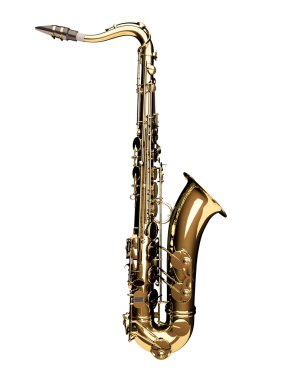3d saxophone clipart