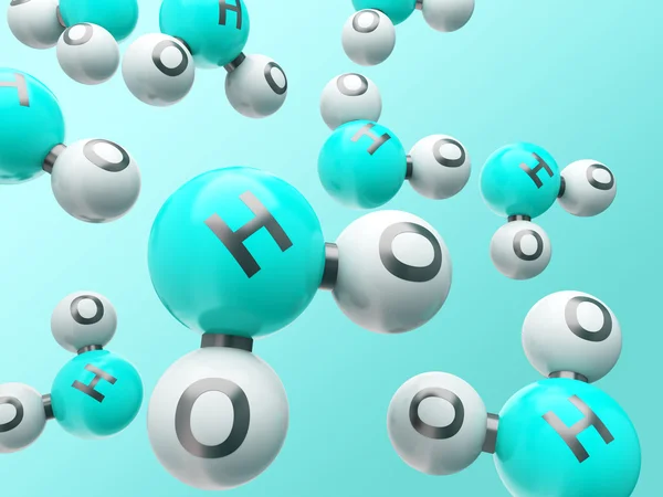 H20 molecules — Stock Photo, Image