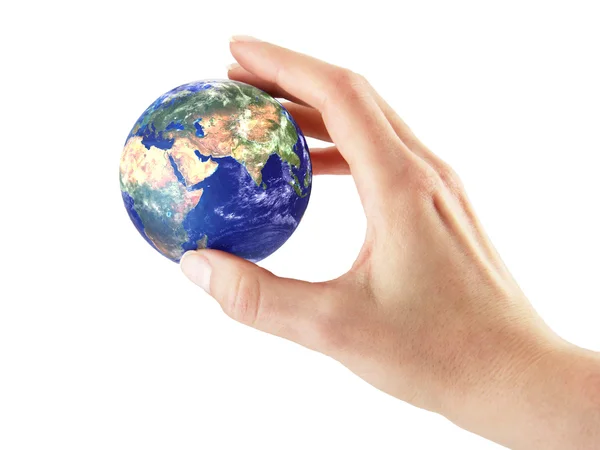 Hand met de Aarde — Stockfoto