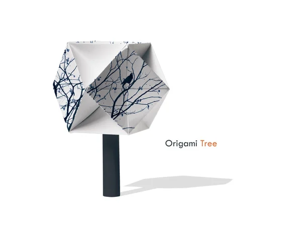 Paper winter tree — Stock Photo, Image
