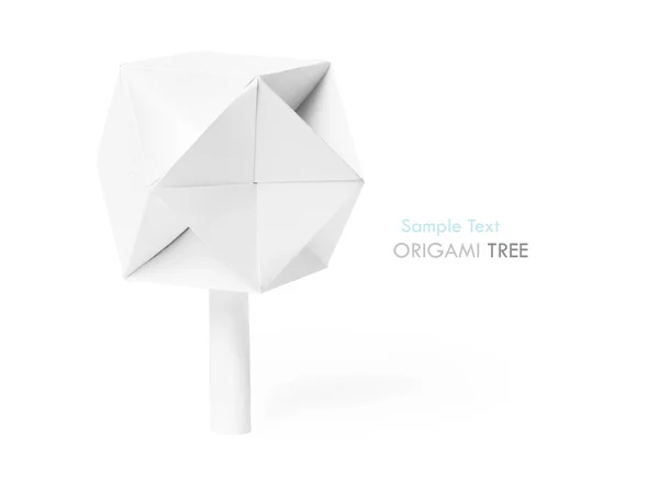 Origami paper tree — Stock Photo, Image