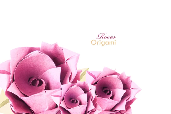 Origami roses — Stock Photo, Image