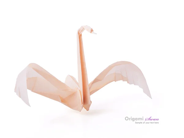 Origami swan — Stok fotoğraf