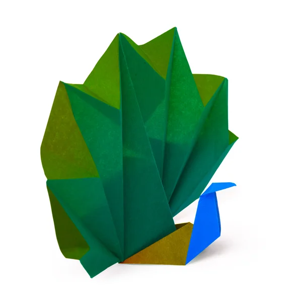 Paper peacock — Stock Photo, Image