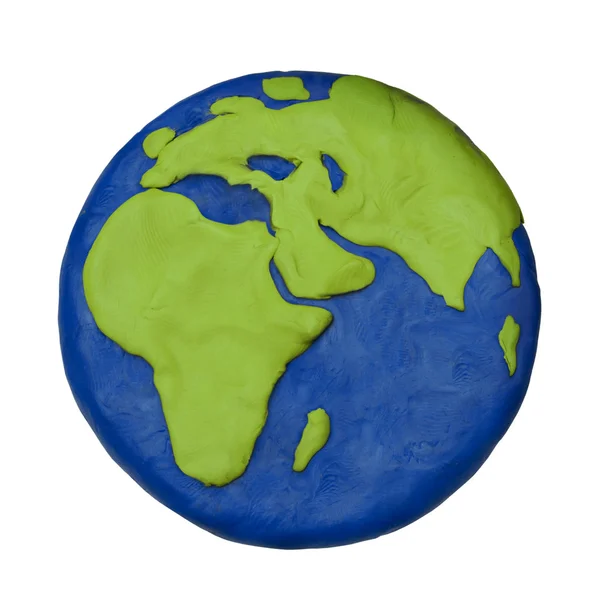 Plasticine planeet — Stockfoto