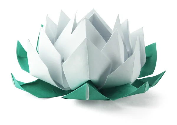 Lótus de origami — Fotografia de Stock