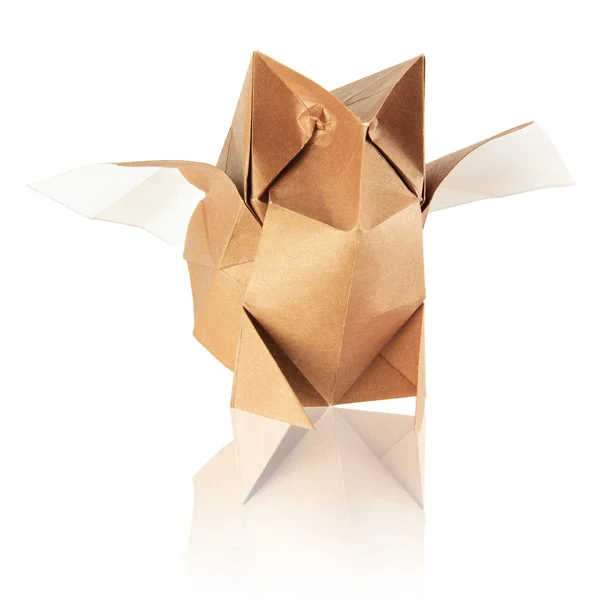 Origami uil — Stockfoto