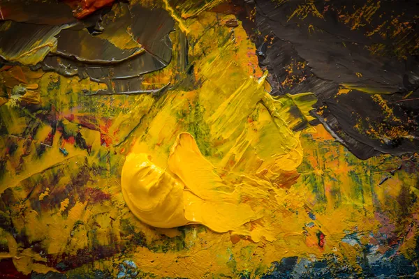 Yağlı boya paleti — Stok fotoğraf