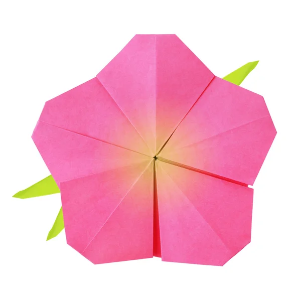 Origami Pembe çiçek — Stok fotoğraf