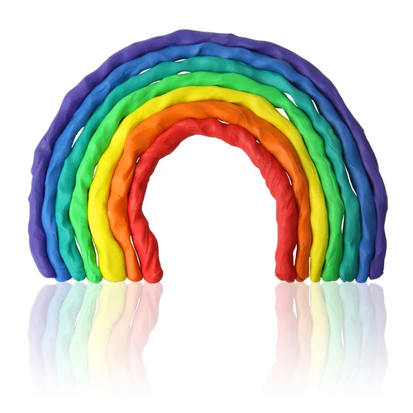 Arco iris de plastilina — Foto de Stock