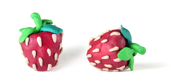 Plasticine strawberries — Stock Photo, Image