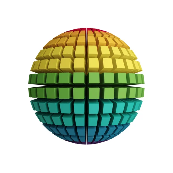 3d rainbow sphere — Stock Photo, Image