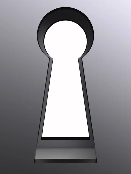 3d keyhole — Stock Photo, Image