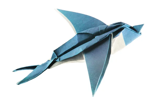 Vintage origami fecske — Stock Fotó
