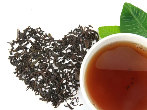 Una taza de té con té — Foto de Stock