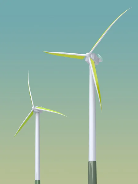 3d windmill — Stock Photo, Image