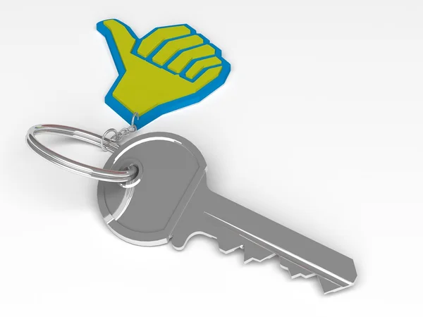 House key chain — Stock Photo, Image