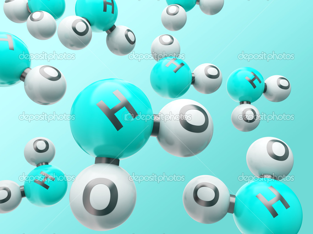 H20 molecules Stock Photo by ©mandrixta 41280277