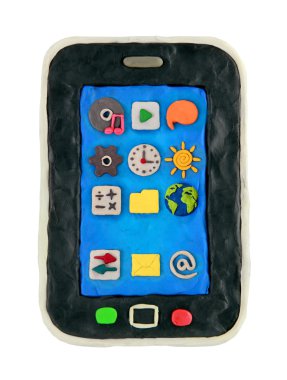 hamuru karikatür smartphone
