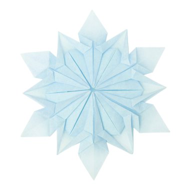 Origami kar tanesi