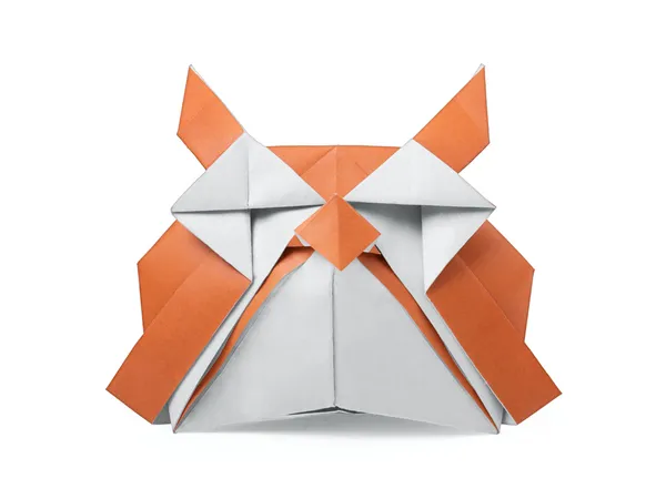 Origami papír sýček — Stock fotografie